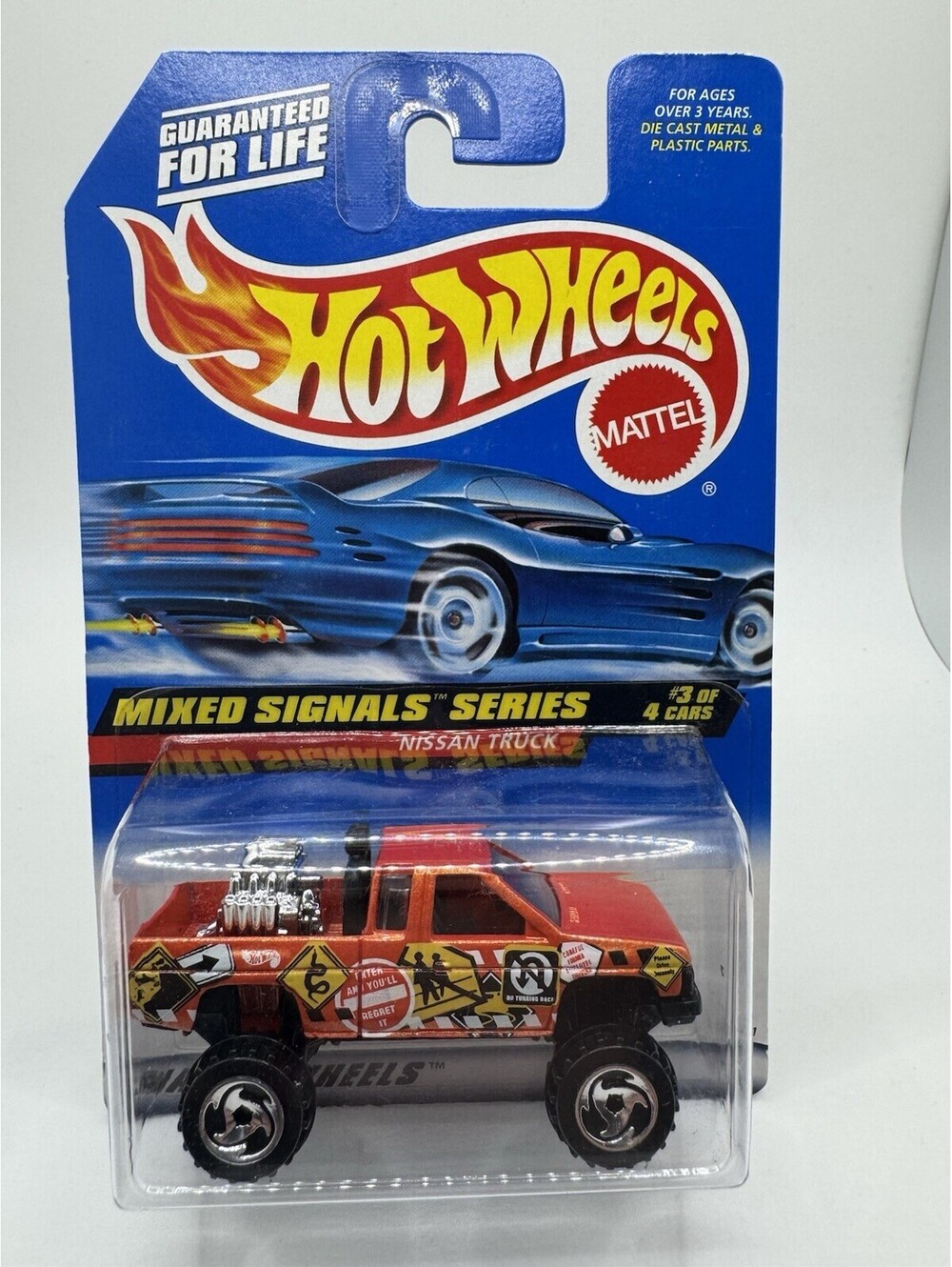 Hot Wheels Mixed Signals Series Nissan Truck 1987 #735 #3 of 4 Cars NIB